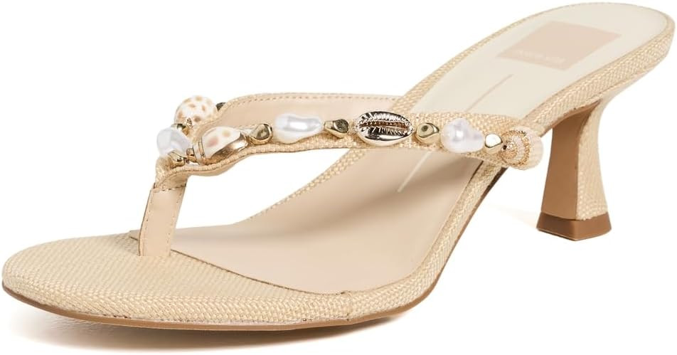 Dolce Vita Women's Daksie Heeled Thong Sandals | Amazon (US)