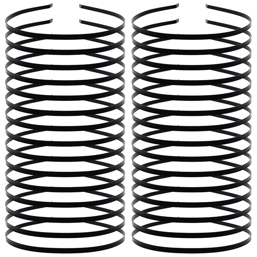 Cinaci 30 Pack 5MM /0.2 Inch Wide Thin Blank Plain Smooth Metal Base DIY Headbands Hair Bands for... | Amazon (US)