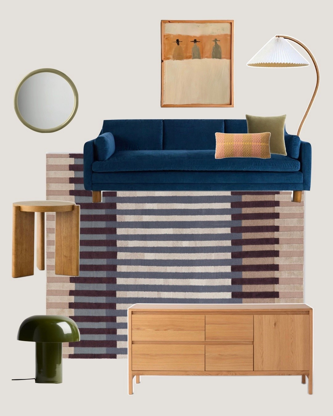 Love the Oscar sofa in this warm modern room:)