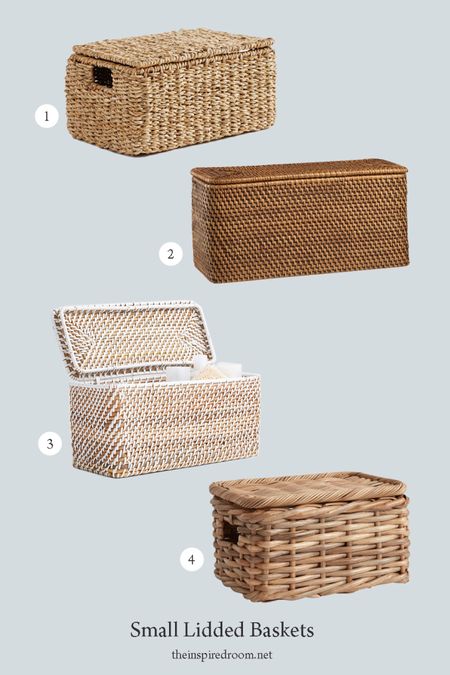 Small lidded baskets are great storage solutions!

#LTKSeasonal #LTKstyletip #LTKhome