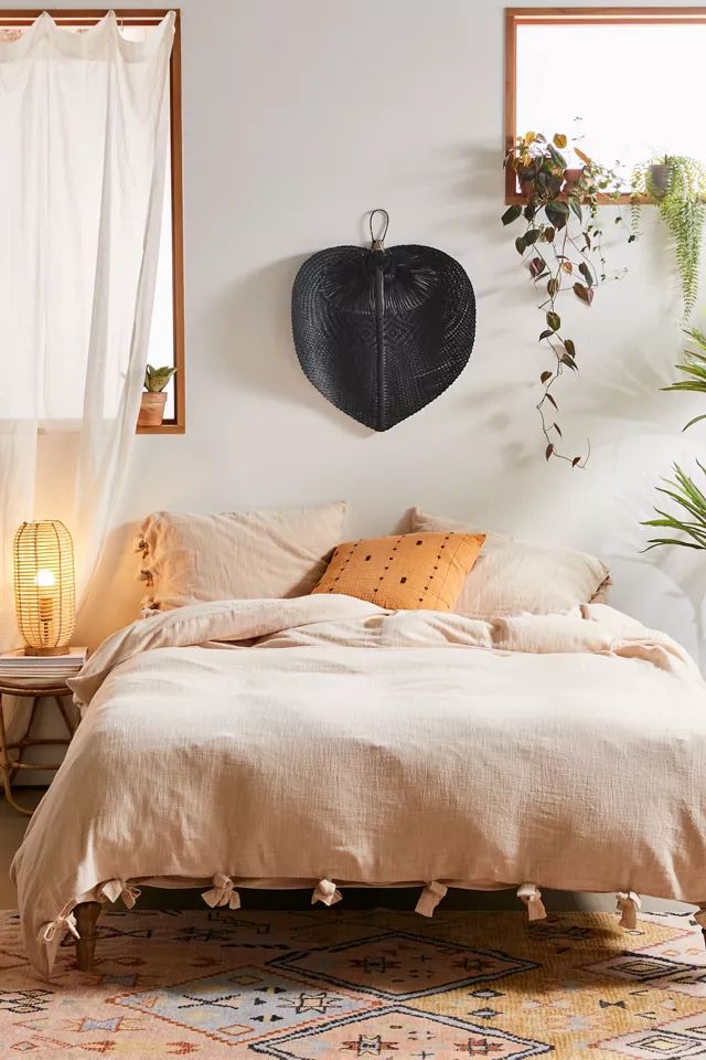 Cozy Slub Tie Duvet Cover | Urban Outfitters (US and RoW)