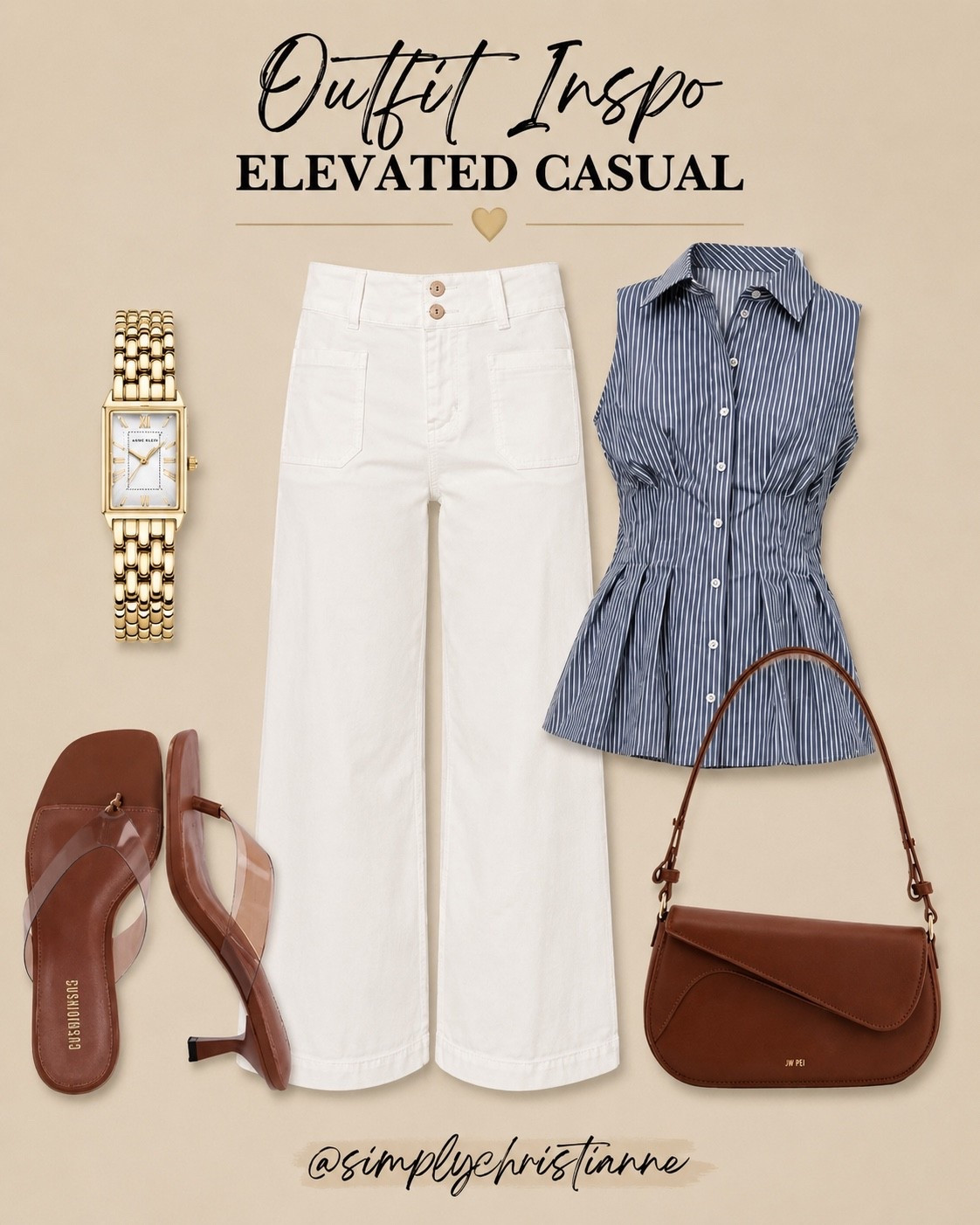 This is the kind of outfit that quietly looks expensive. 🤍🤎 Crisp white denim, a tailored striped top, and rich cognac accessories make for an effortlessly elevated look you’ll reach for again and again.

Amazon Fashion

#LTKootd
