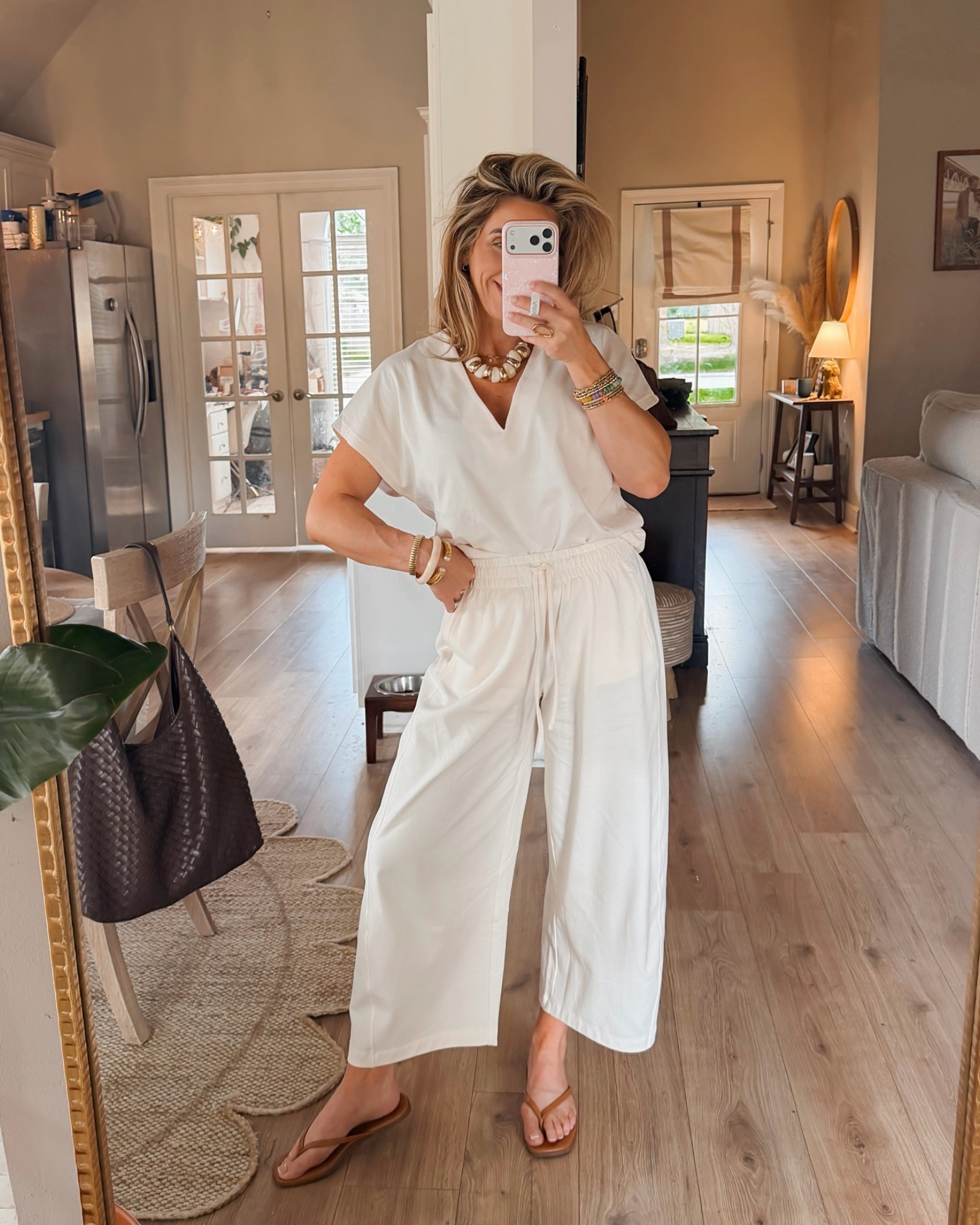 The chic way this set makes me feel.💯

Summer outfits over 40, fall transition outfits, fall outfits women, two piece sets, matching pants set, barrel leg pants

#LTKootd #LTKOver40 #LTKmomlife