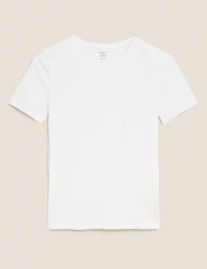 Cotton Rich Fitted T-Shirt | M&S Collection | M&S | Marks & Spencer (UK)