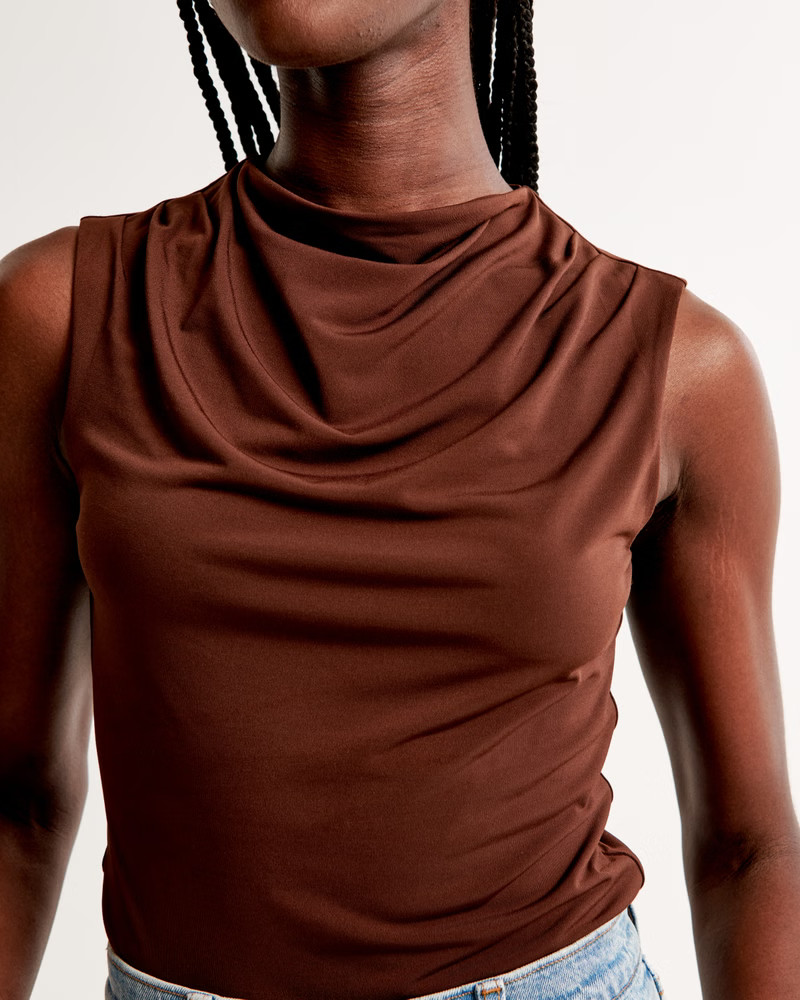Tuckable Draped Shell Top | Abercrombie & Fitch (US)
