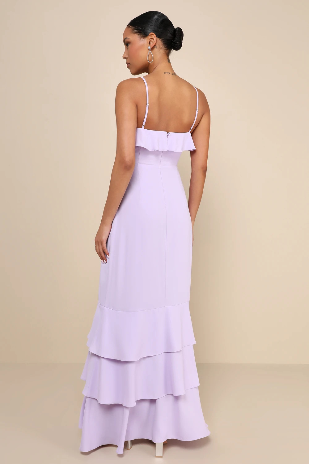 Lively Evenings Lavender Sleeveless Tiered Maxi Dress | Lulus