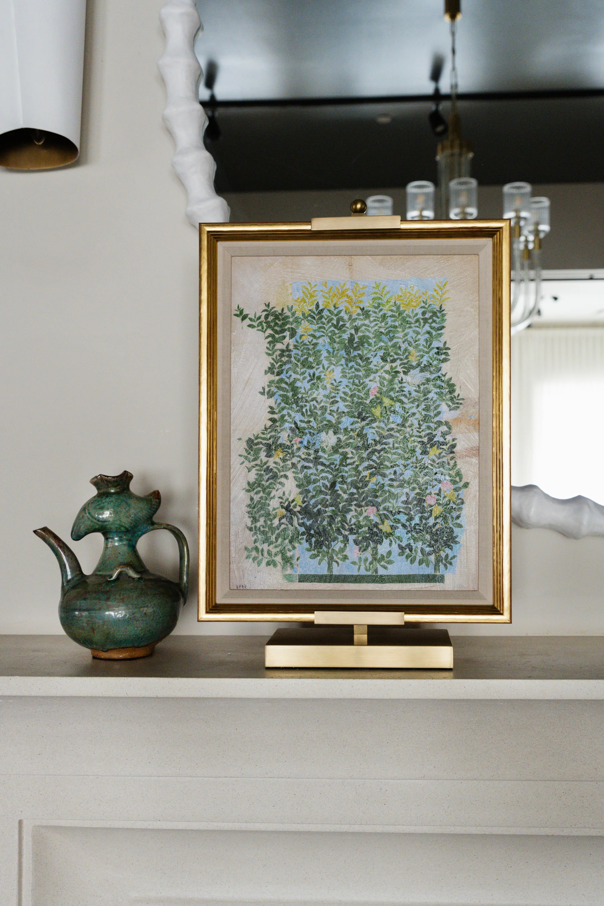 BRASS ADJUSTABLE ART EASEL | Alice Lane Home Collection