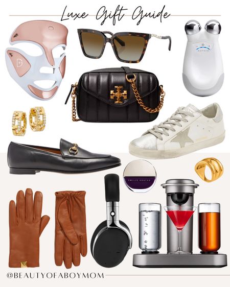 Luxe Gift Guide - Sunglasses - Gucci - Nail Polish - Slides - Loafers -  Luxury - Self care - Skincare - Jewelry - Earring - Ring - Gloves - Sneakers - Cocktail Maker 

#LTKGiftGuide #LTKbeauty #LTKHoliday