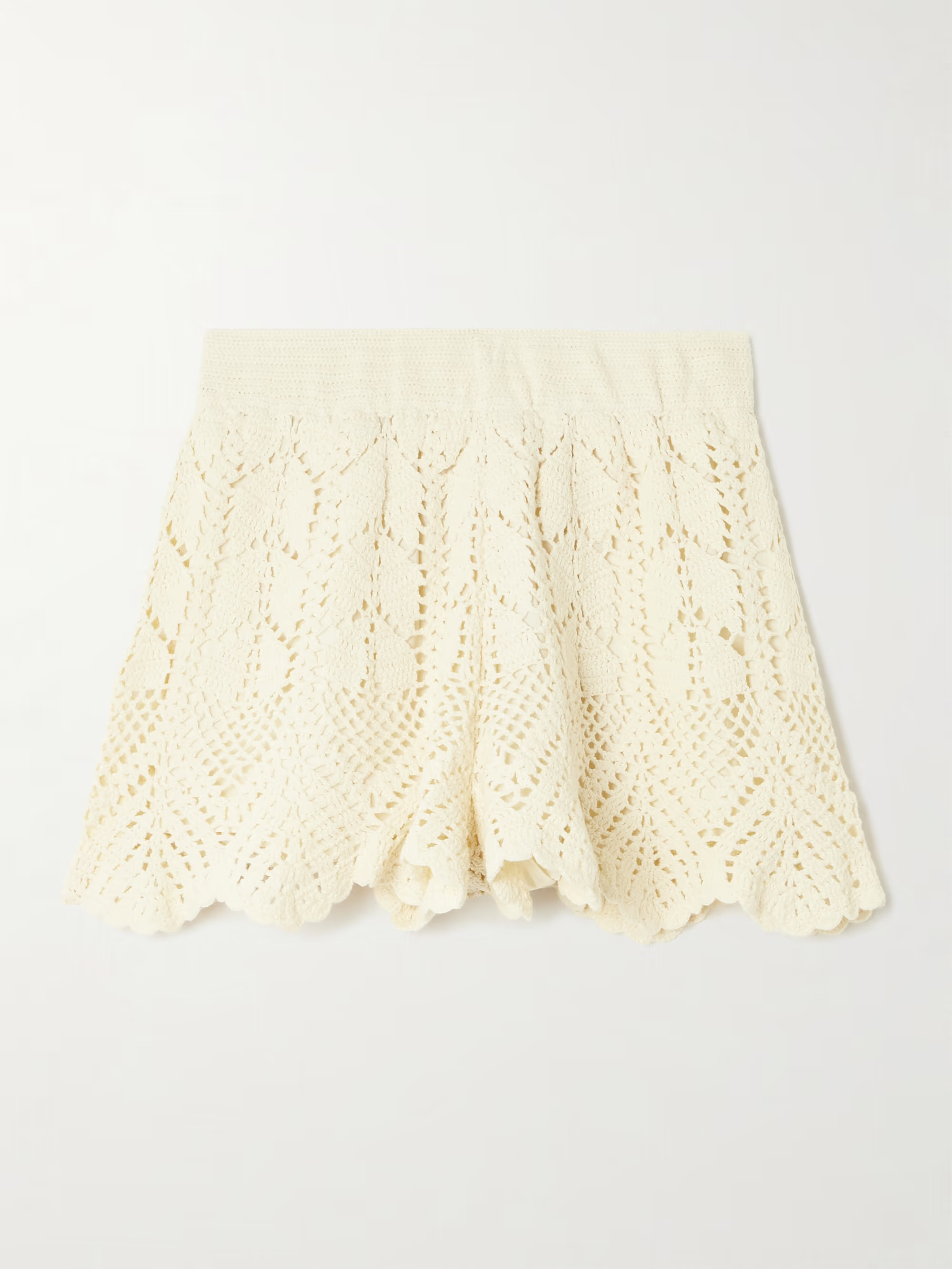 Awaken scalloped crocheted cotton shorts | NET-A-PORTER (US)