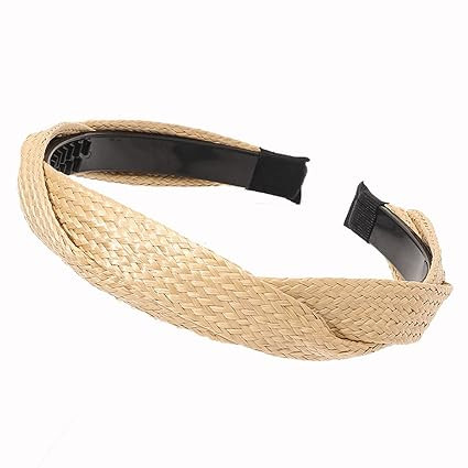 Headbands for Women Straw Braided Headbands,Summer Headbands for Women Hair Head Hands Trendy Hea... | Amazon (US)