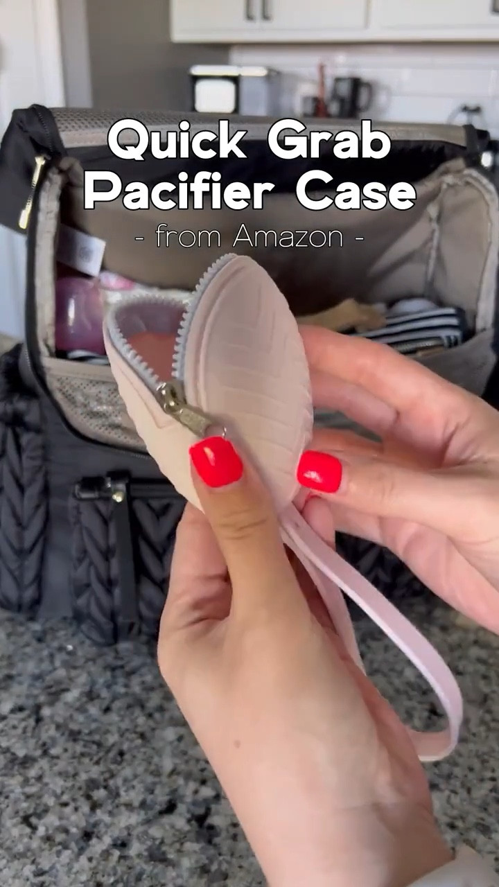 Flexible silicone pacifier holder that attaches to any bag, stroller or car seat. We have two and love them!

#LTKTravel #LTKKids #LTKBaby