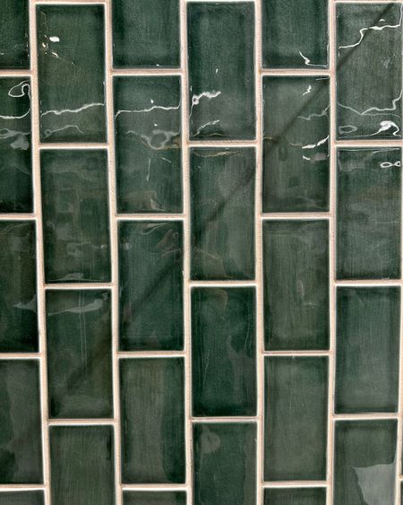 Loving this tile! I grabbed a couple samples for possibly my pool bath!!

Green tile, wayfair, home decor backsplash 

#LTKHome #LTKU #LTKSaleAlert