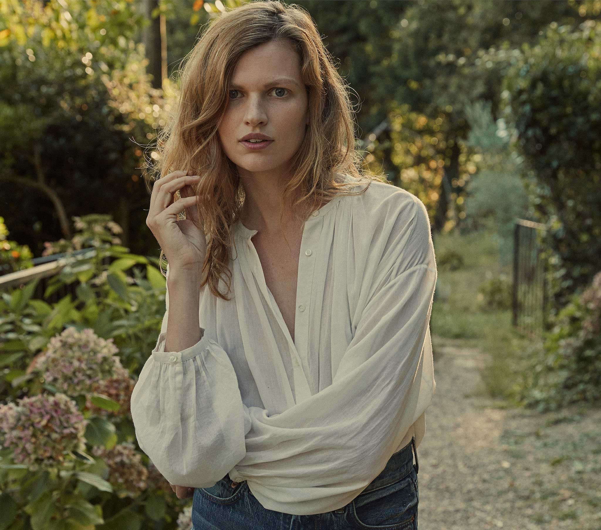 THE JANE BLOUSE -- SAVOIE STRIPE | DOEN