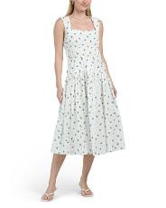 Smocked Bodice Midi Dress | TJ Maxx