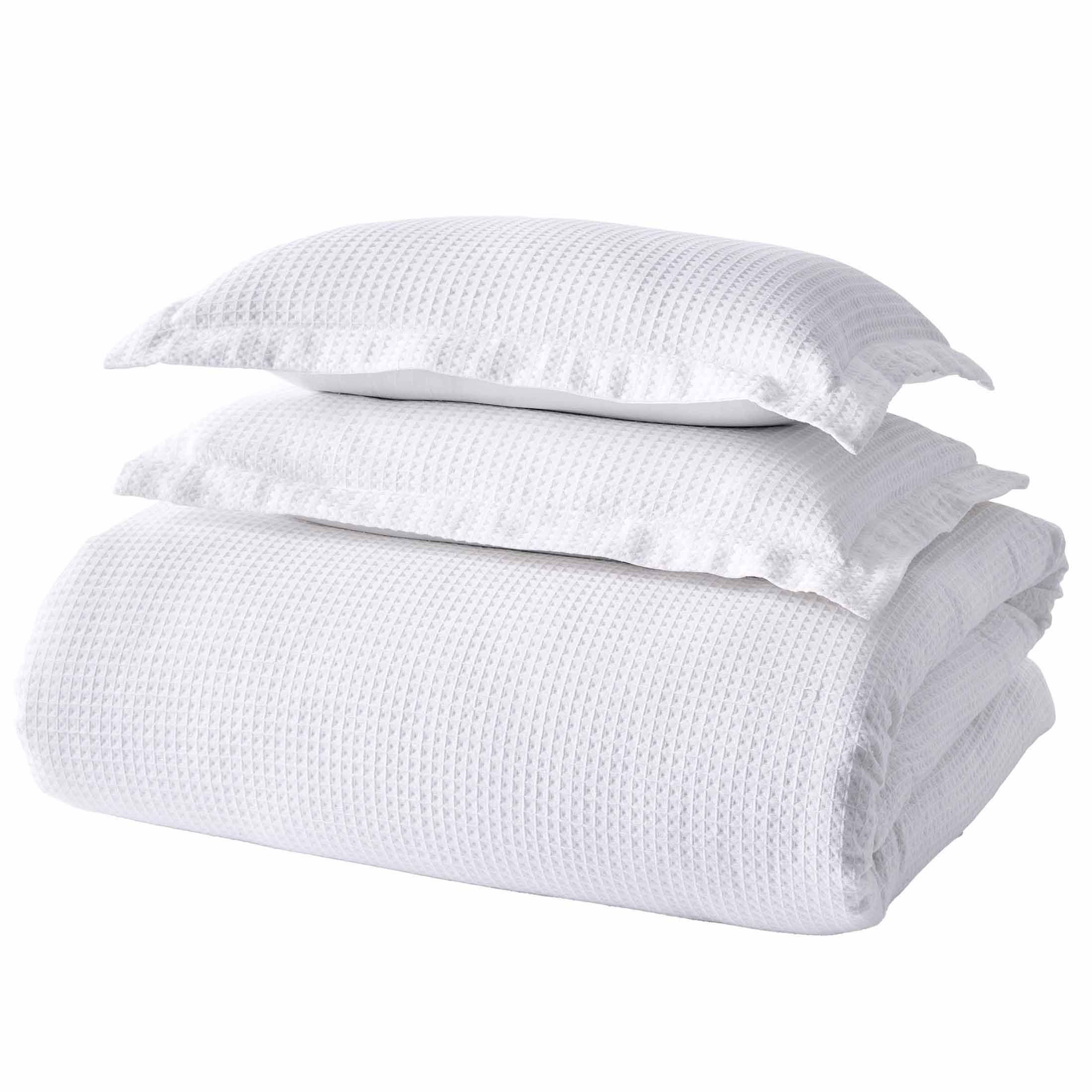 Better Homes & Gardens 3-Piece White Waffle Comforter Set, Adult King - Walmart.com | Walmart (US)