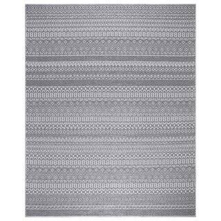 Rhapsody Gray 8 ft. x 10 ft. Indoor/Outdoor Patio Area Rug | The Home Depot