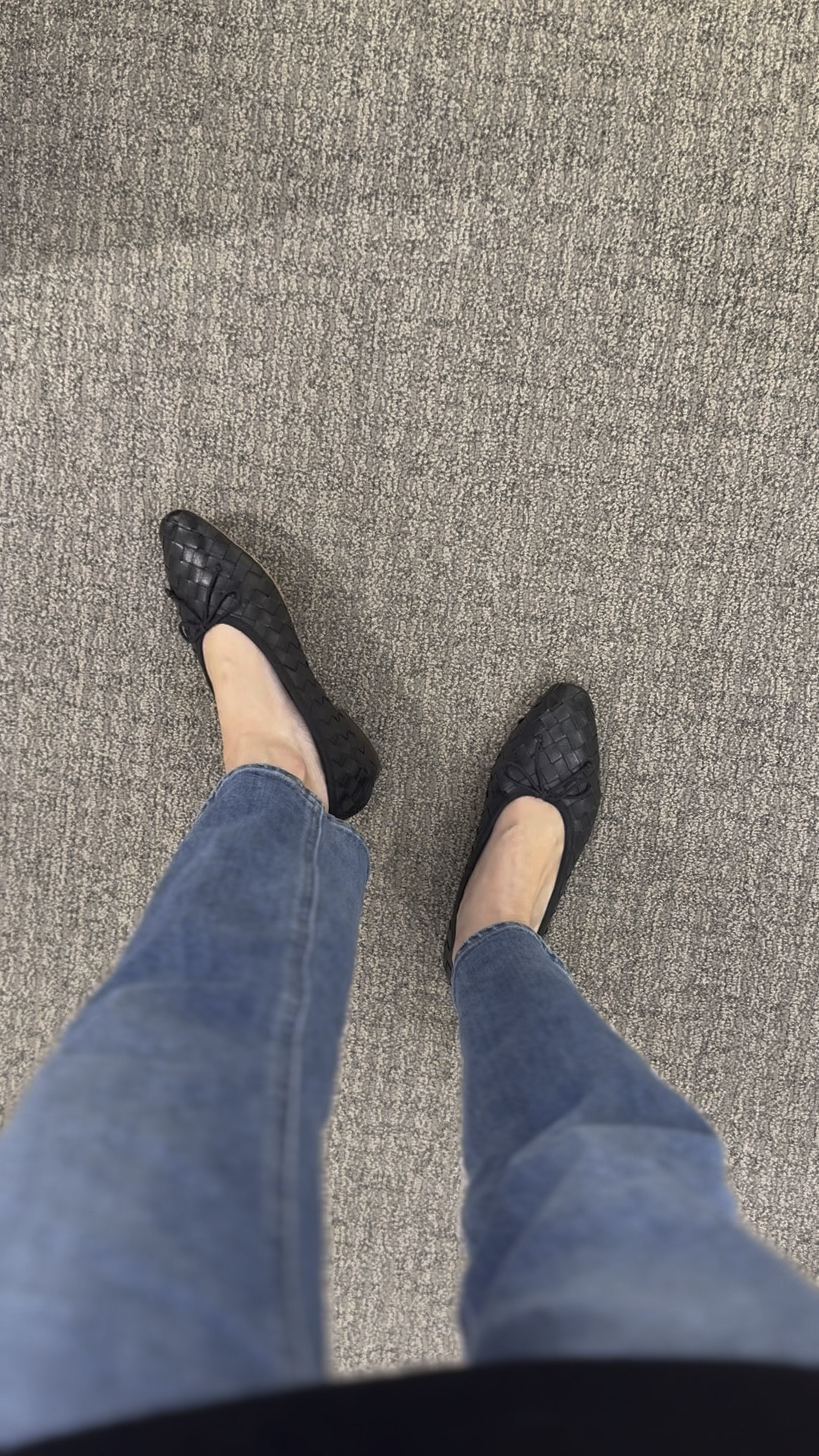 These woven leather ballet flats are on sale right now! They’re also available in brown. I’m wearing my normal size. They’re really comfortable 

#LTKShoeCrush