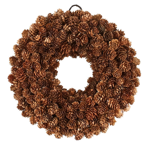 Pinecone Wreath | Annie Selke
