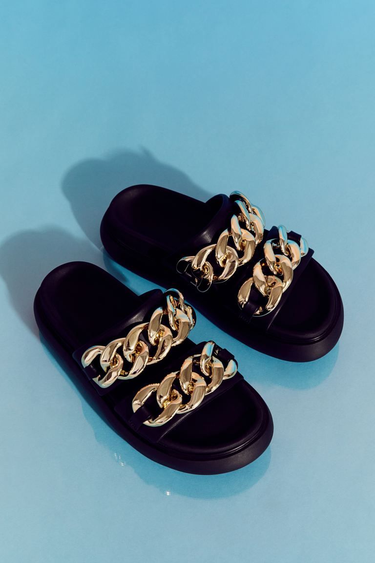 Chunky Chain-detail Slides | H&M (US)