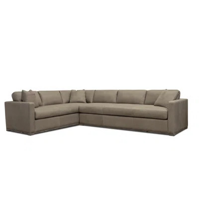 Malibu 102" Wide Genuine Leather Corner Sectional | Perigold
