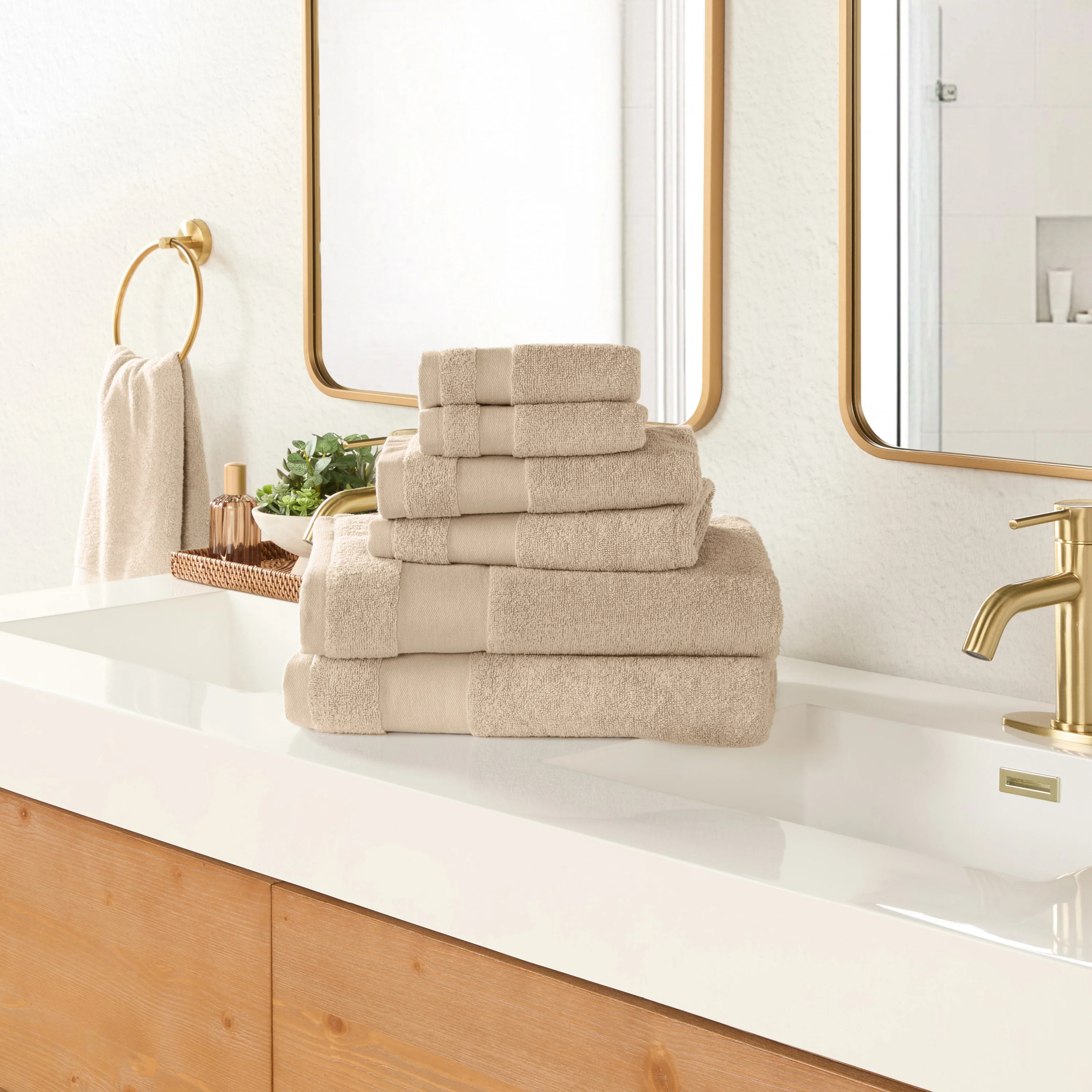 Ultra Soft 100% Cotton 6-Piece Bath Towel Set | Linens & Hutch | Linens and Hutch