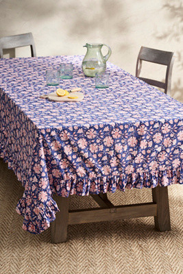 Americana Ruffle Cotton Tablecloth | Terrain