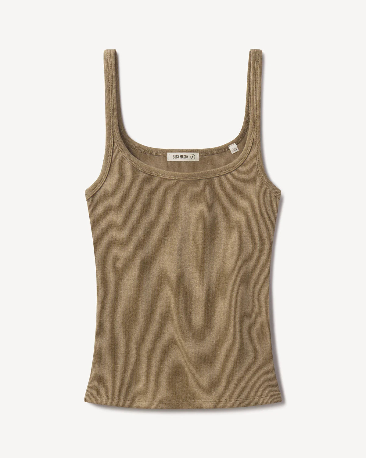 Marled Rockaway Sand Surplus Rib Scoop Neck Tank - Buck Mason- Modern American Classics | Buck Mason