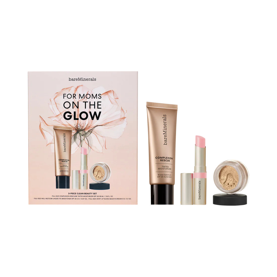 For Moms On The Glow 3-Piece Clean Beauty Set | bareMinerals (US)