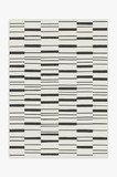 Broken Stripe Black Rug | Ruggable