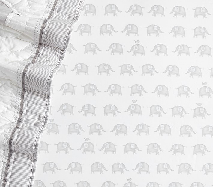 Organic Taylor Fitted Crib Sheet | Pottery Barn Kids
