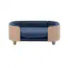 Flynama Rectangular Dark Blue Sofa ( Small ) Lowes.com | Lowe's
