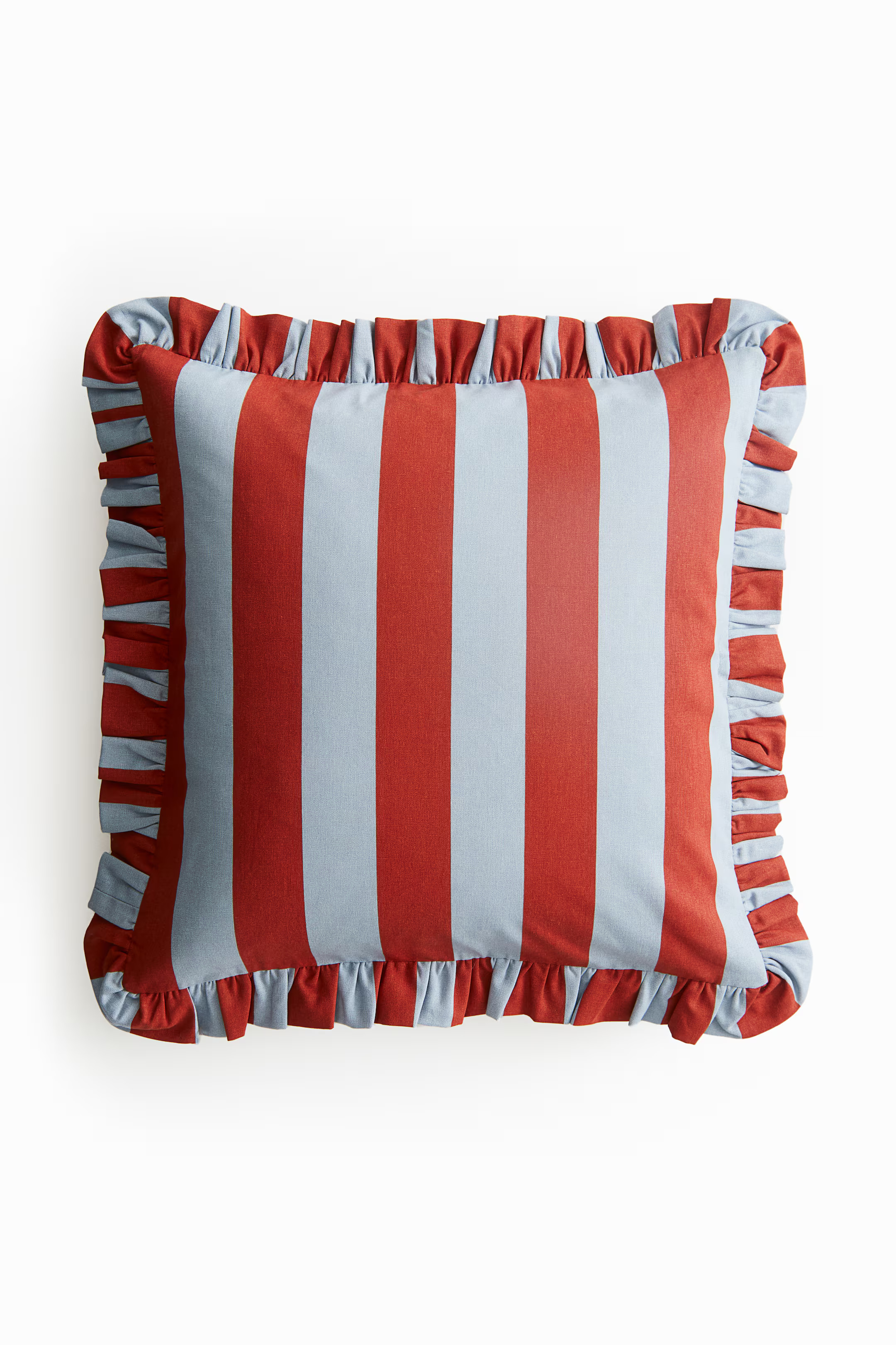 Ruffle-trimmed Cushion Cover | H&M (US + CA)