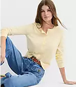 Modern Crew Neck Cardigan | LOFT