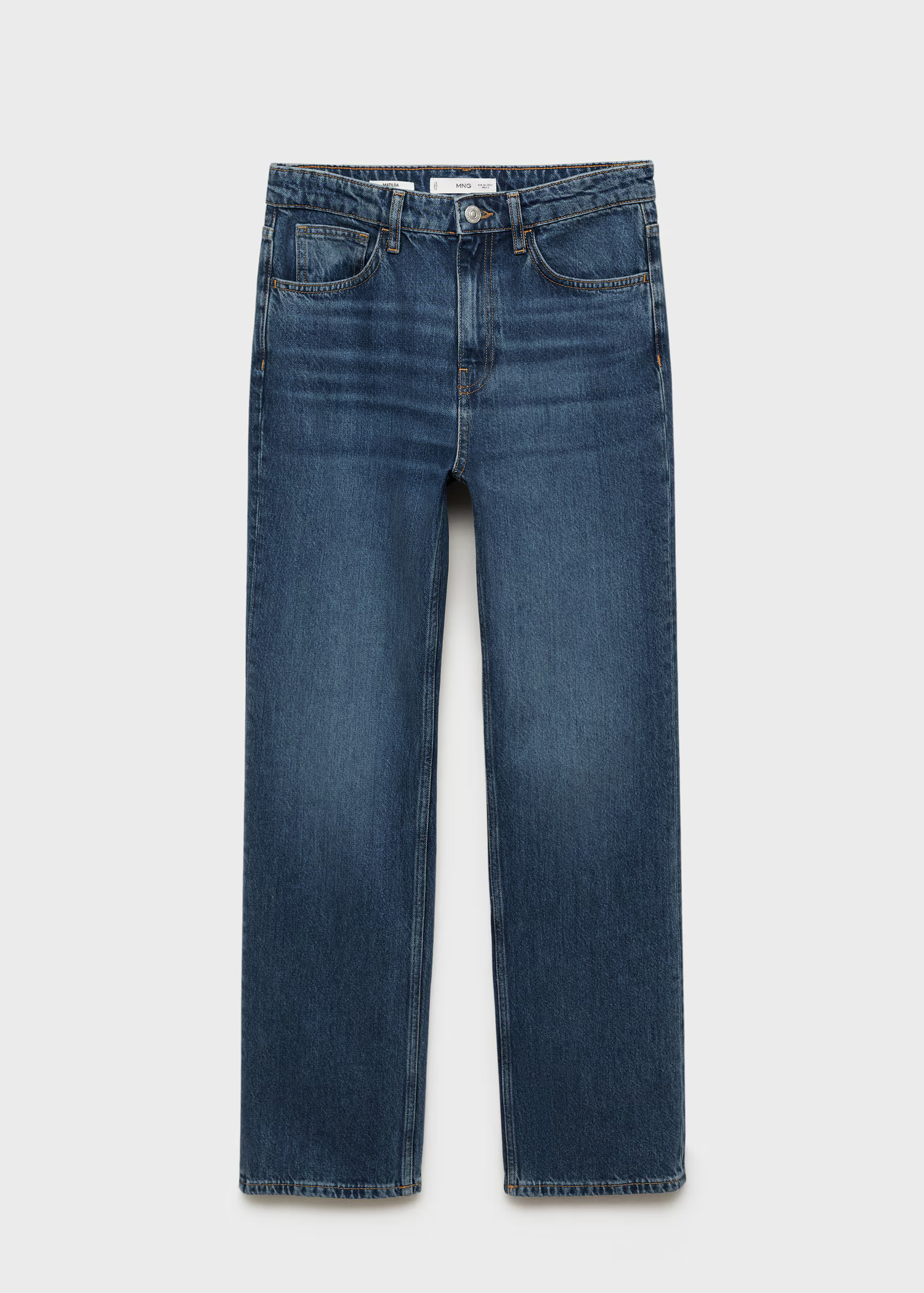Matilda medium-rise straight-fit jeans - Women | MANGO USA | Mango (US/MX/AU)