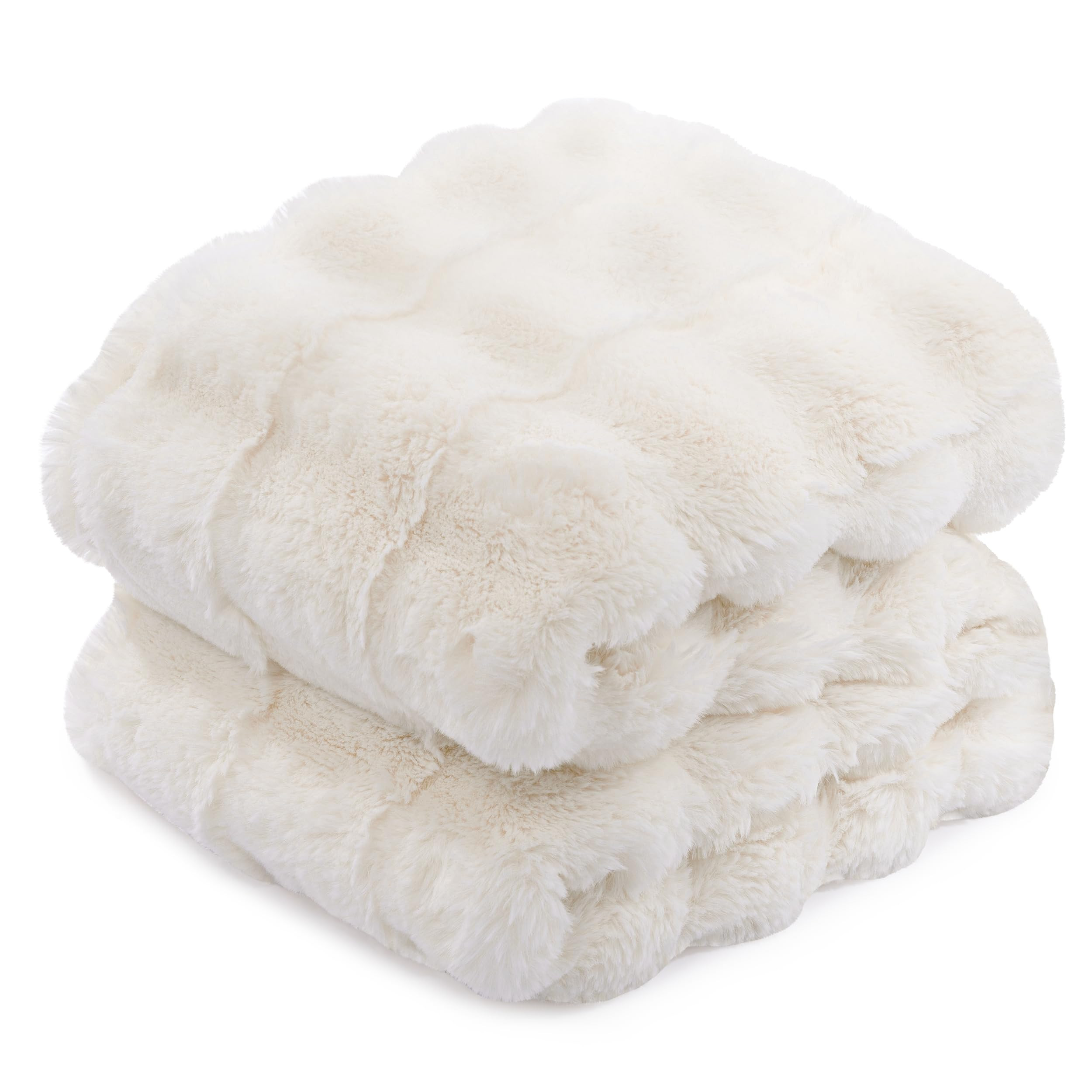 Touchat Luxury Faux Rabbit Fur Throw Blanket for Couch,Super Heavy Warm Cozy Blanket for Sofa Bed... | Amazon (CA)