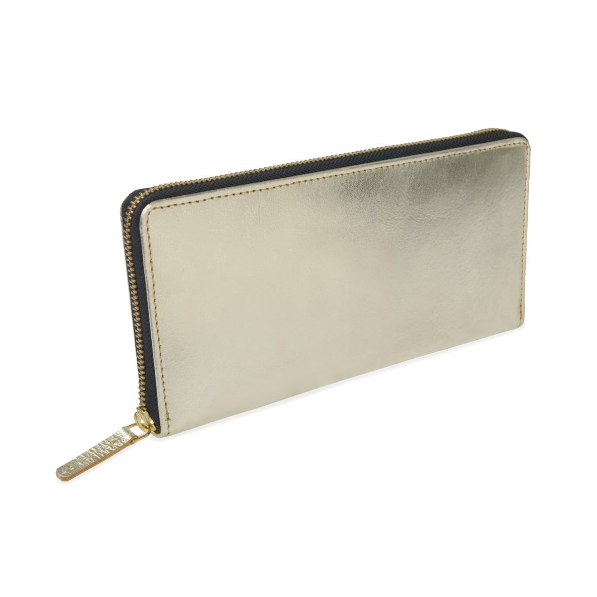 Gold Leather Travel Purse | Wolf & Badger (US)