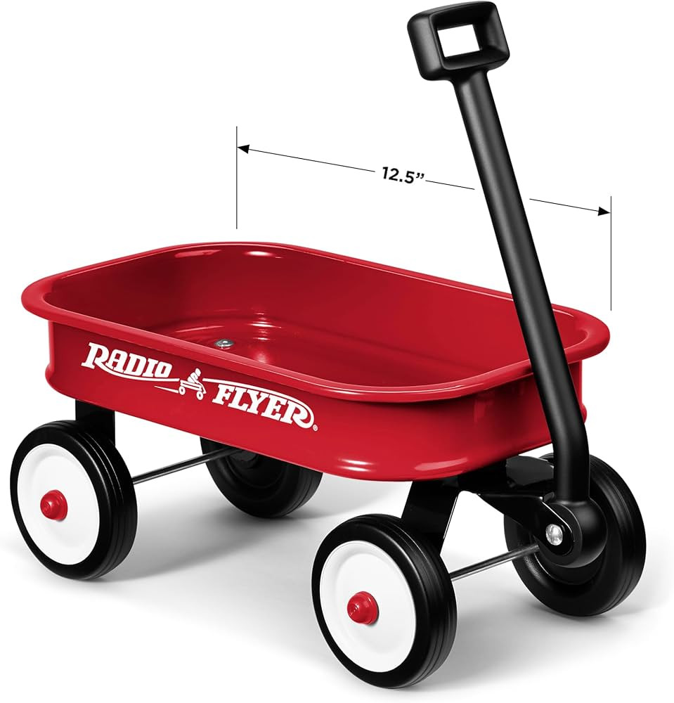 Radio Flyer Kids 12.5 Inch Little Red Toy Wagon, Small Toy Decor Wagon | Amazon (US)