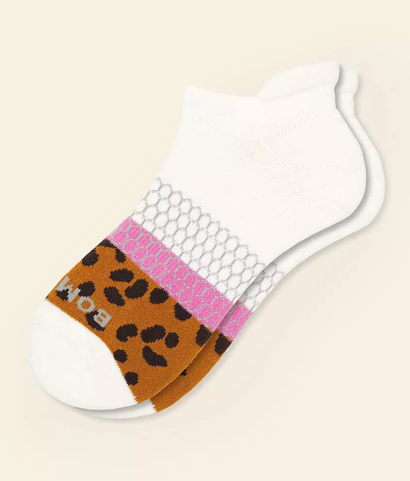 Leopard Print Ankle Socks | Buckle