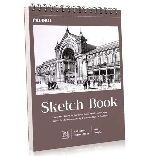 Sketch Book 8.5×11 inch, Spiral Bound Sketch Pad 50 Sheets (68lb/100gsm), Acid-Free Sketchbook for Drawing Painting Sketching, Art Paper Drawing Supplies for Teens Adults Artists Ideal Gifts | Amazon (US)