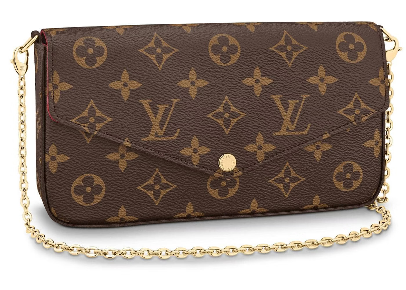 Louis Vuitton Pochette FelicieMonogram (Without Accessories) Fuchsia Lining | StockX