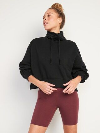 Oversized Mock-Neck Sweatshirt for Women | Old Navy (US)