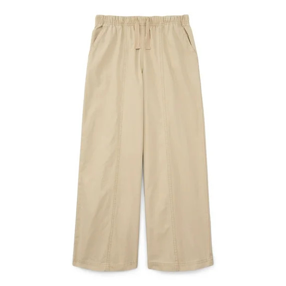 Weekend Academy Girls Elastic Waist Pull-On Pants, Sizes 4-18 | Walmart (US)