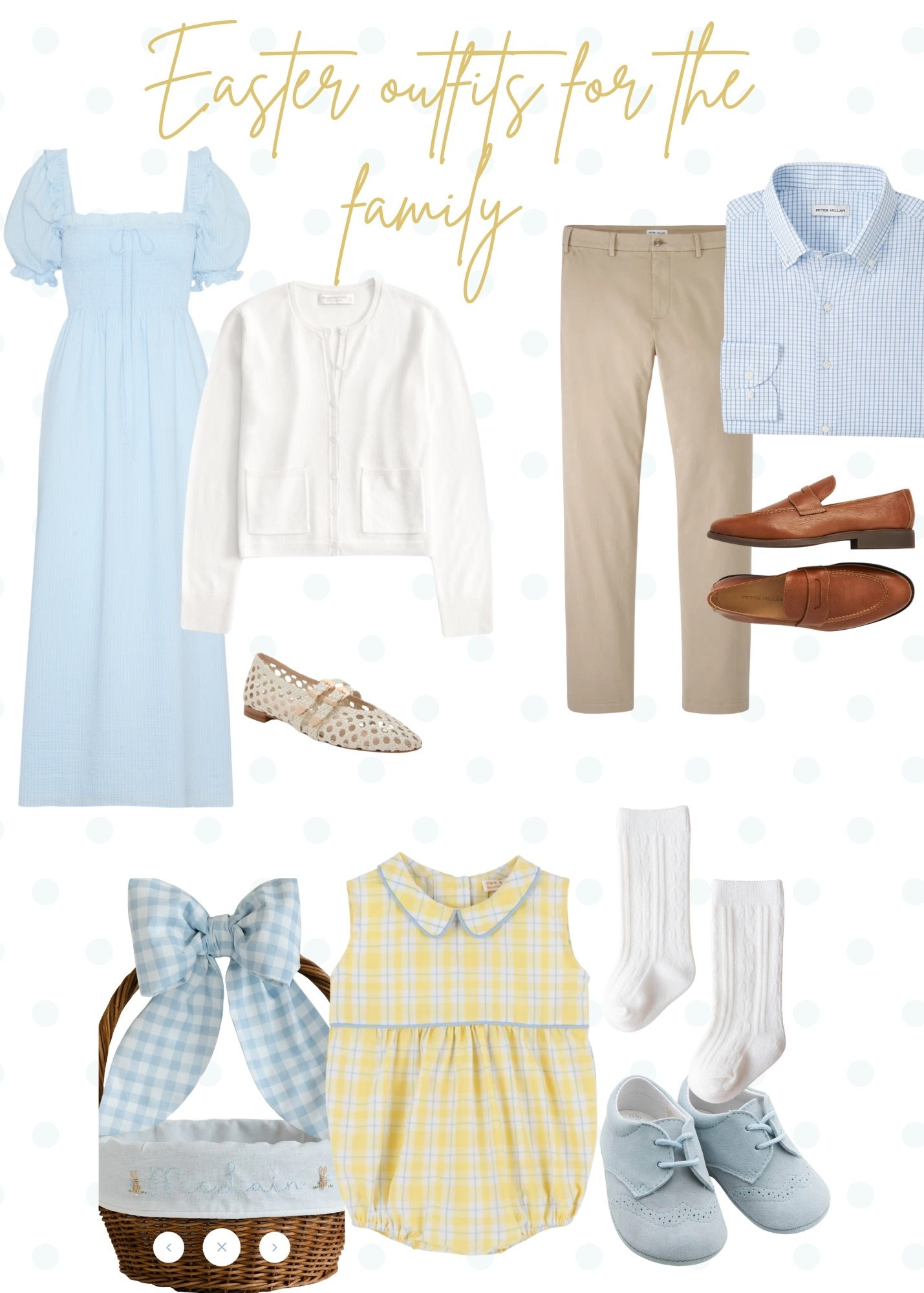 Our inspo for Easter this year! All things pale yellow and blue, monogramming galore!! 

#Easteroutfit #familymatching #easter #ltkeaster #easterdress #postpartum

#LTKKids #LTKSeasonal #LTKBaby