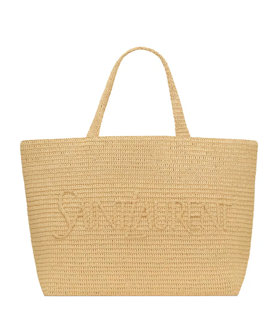 Oversized Raffia Tote Bag | Harrods