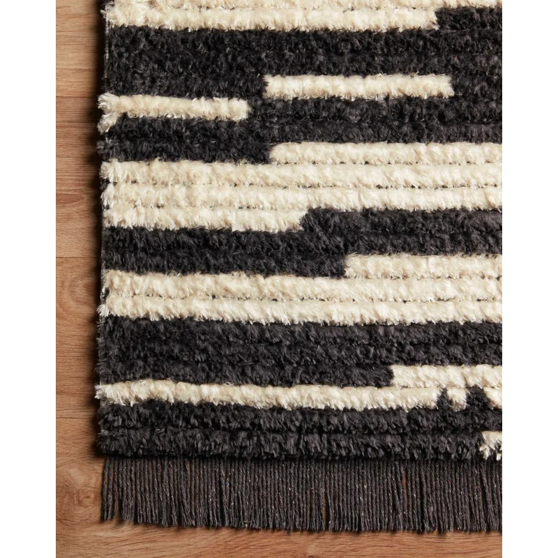 Alice Abstract Cream/Charcoal Area Rug | Wayfair Professional