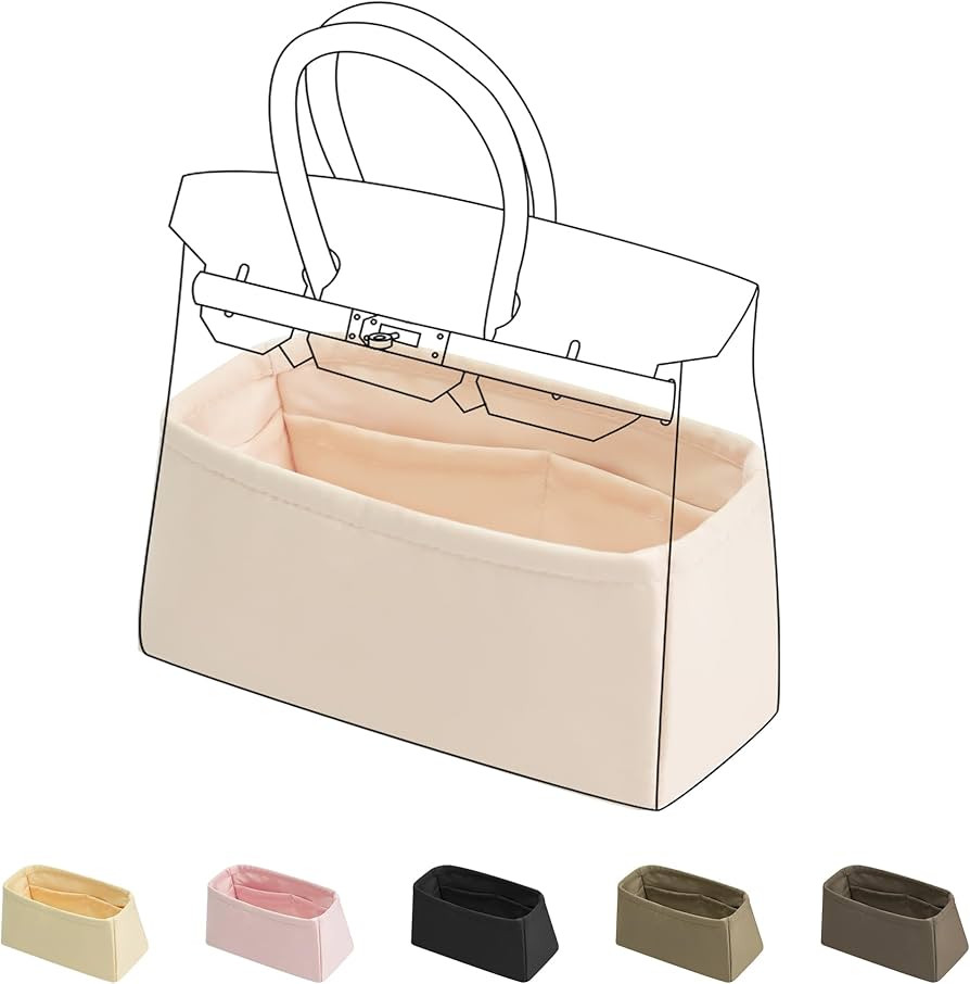 DGAZ Purse Organizer Silky Smooth,Silk,Luxury Handbag Tote in Bag Shapers, Women- Fits Birkin25/3... | Amazon (US)