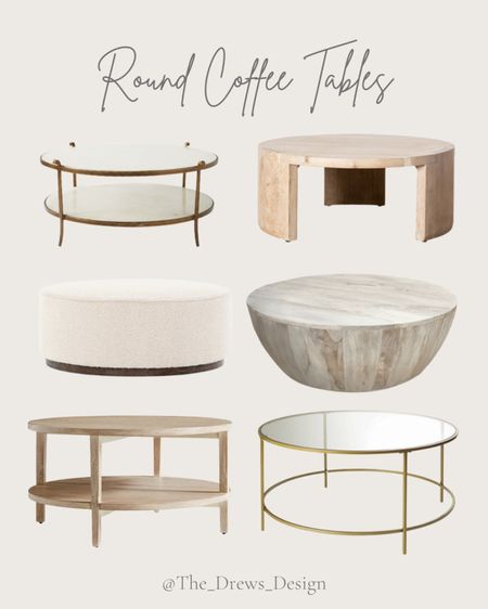 Round coffee table, living room furniture, drum coffee table, boucle, glass, wood coffee table, light wood, white oak, ottoman, Walmart, McGee and Co, Wayfair, Serena and lily, crate and barrel

#LTKhome #LTKstyletip #LTKFind