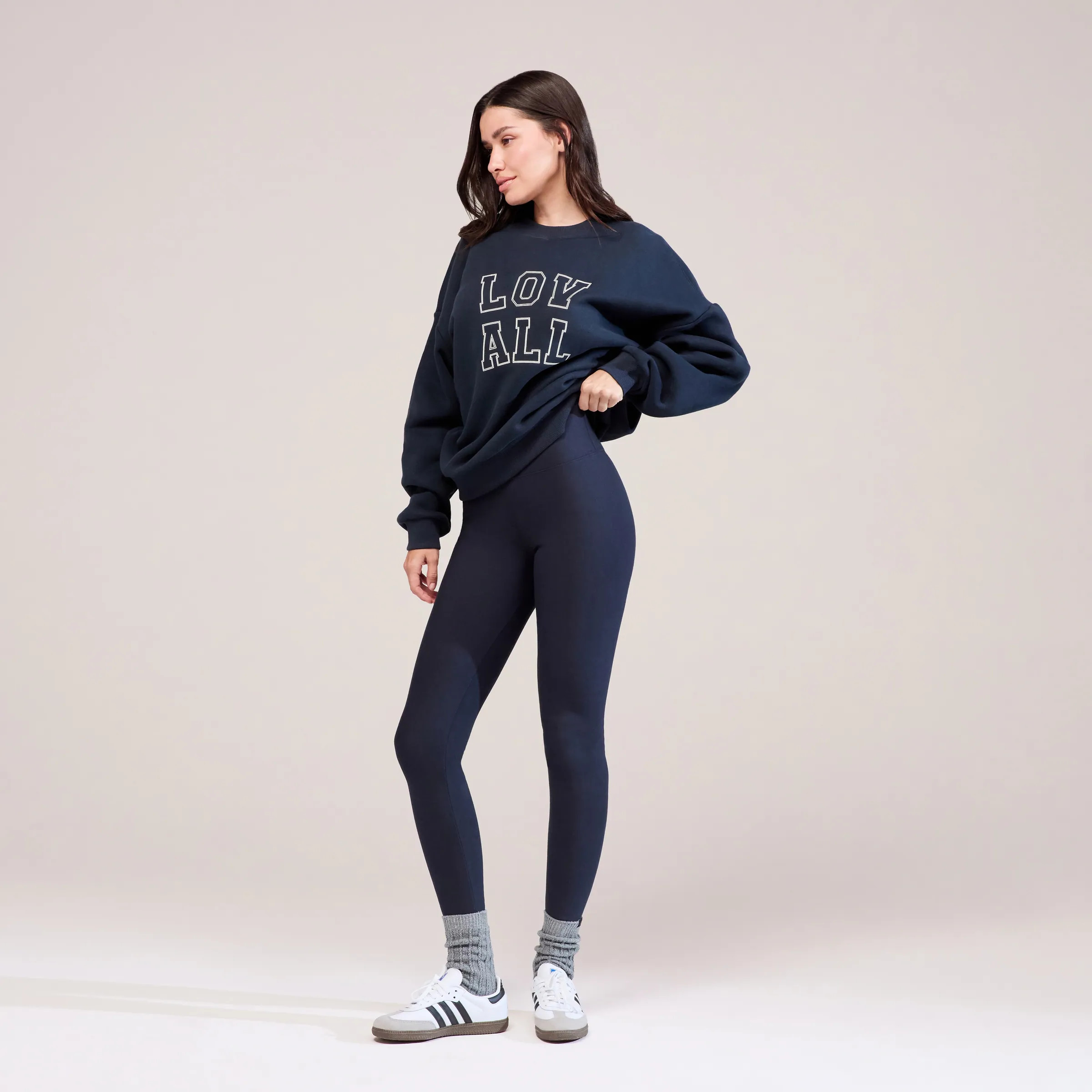 Winter Everyday High Waisted Leggings | Vintage Navy | LOVALL