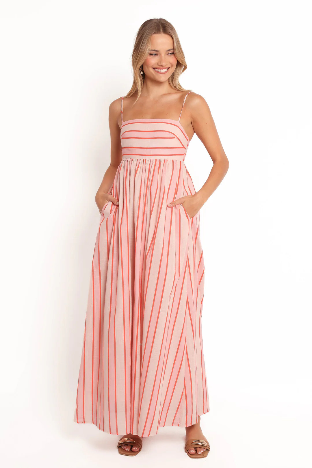 Odessa Maxi Dress - Pink Stripe | Petal & Pup (US)