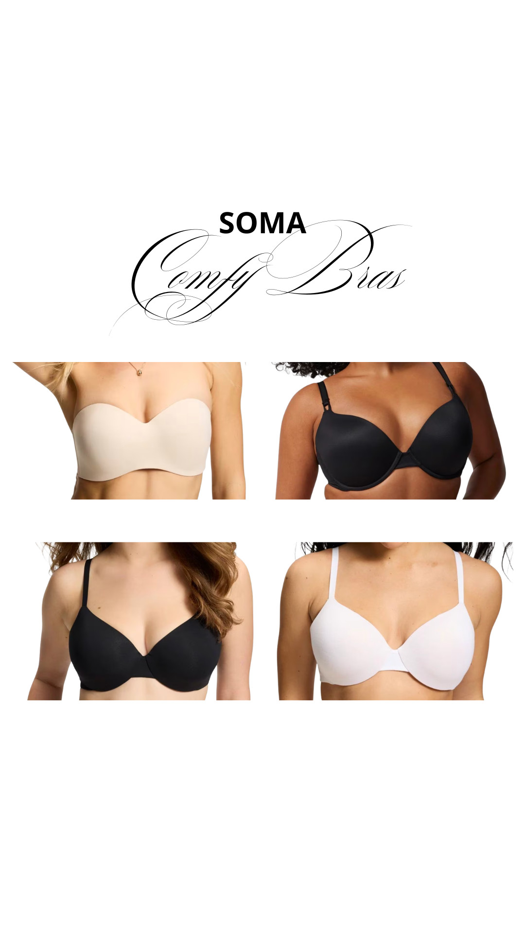 Im wearing a size 38C or a 40C for all!

Soma, bras, bras I’m loving, curvy girl bras, midsize bras, tori block

#LTKgrwm #LTKootd #LTKMidsize